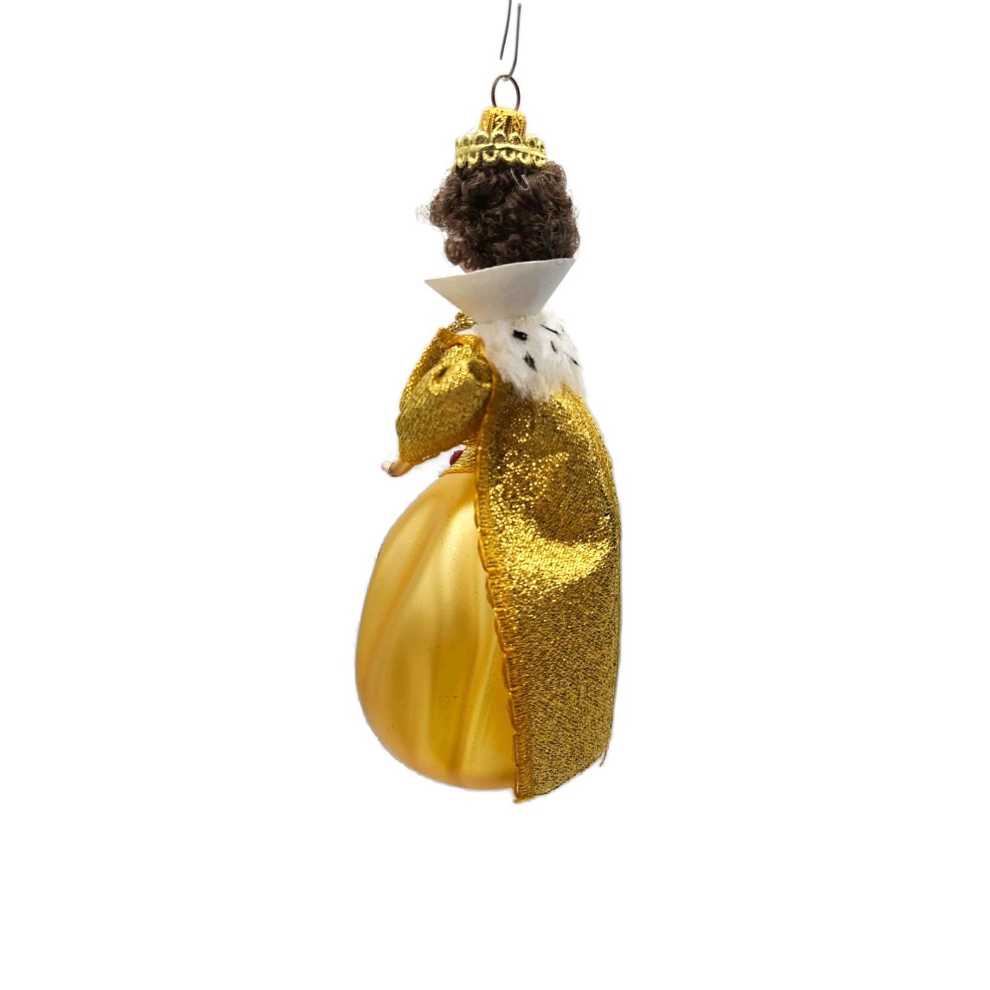 Sofferia De Carlini Queen Victorian Lady Gold Italian Christmas Tree Ornament