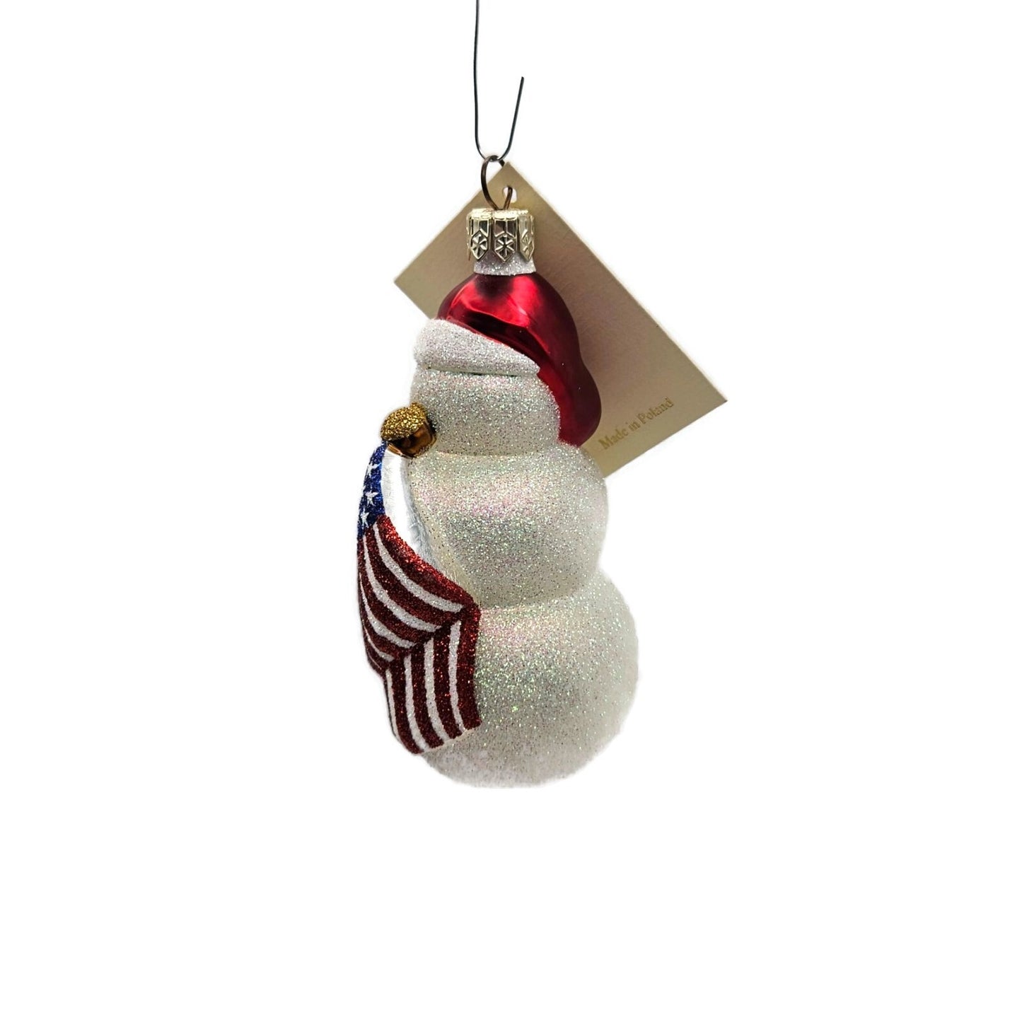 Patricia Breen Miniature Bunker Hill Snowman American Flag Patriotic Ornament