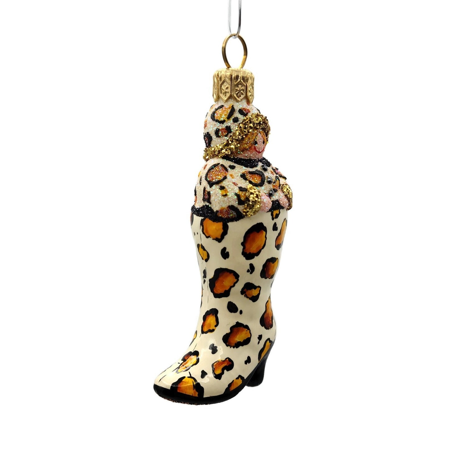 Patricia Breen Best Foot Forward Leopard Animal Christmas Tree Holiday Ornament