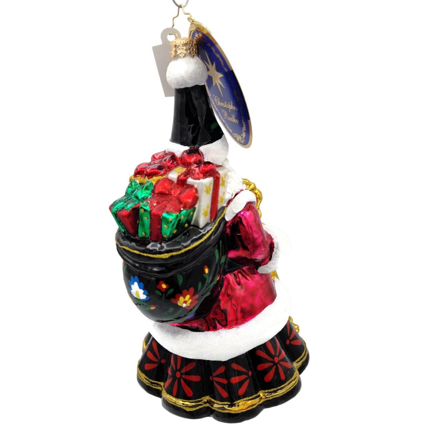 Christopher Radko Festive Folk Santa Claus Christmas Holiday Ornament 1020967