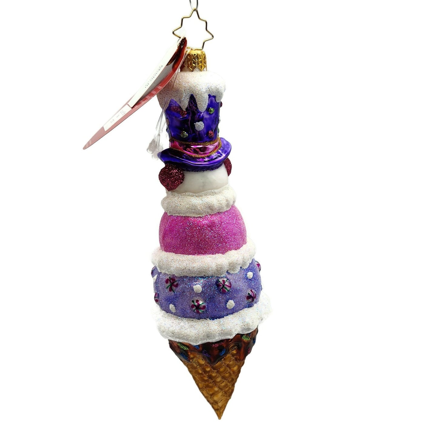 Christopher Radko A Cold and Frosty Treat Cone 1020728 Christmas Tree Ornament