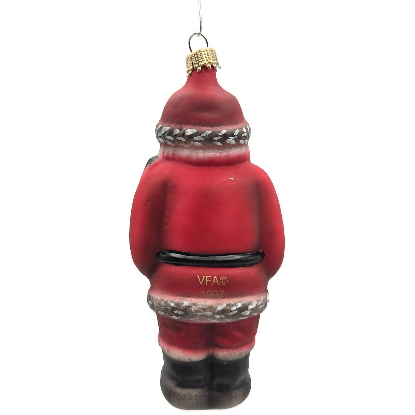 Vaillancourt Nordstrom American Santa Claus Folk Art Christmas Tree Ornament