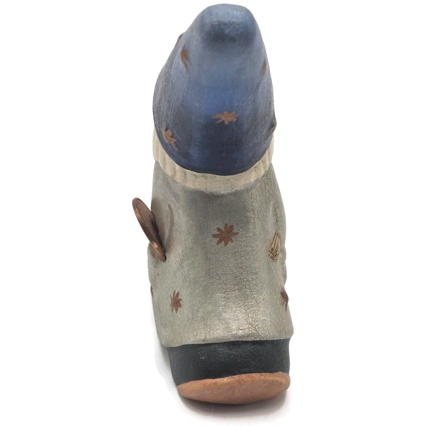 Vaillancourt Millennium Father Christmas in Silver and Copper Christmas Figurine