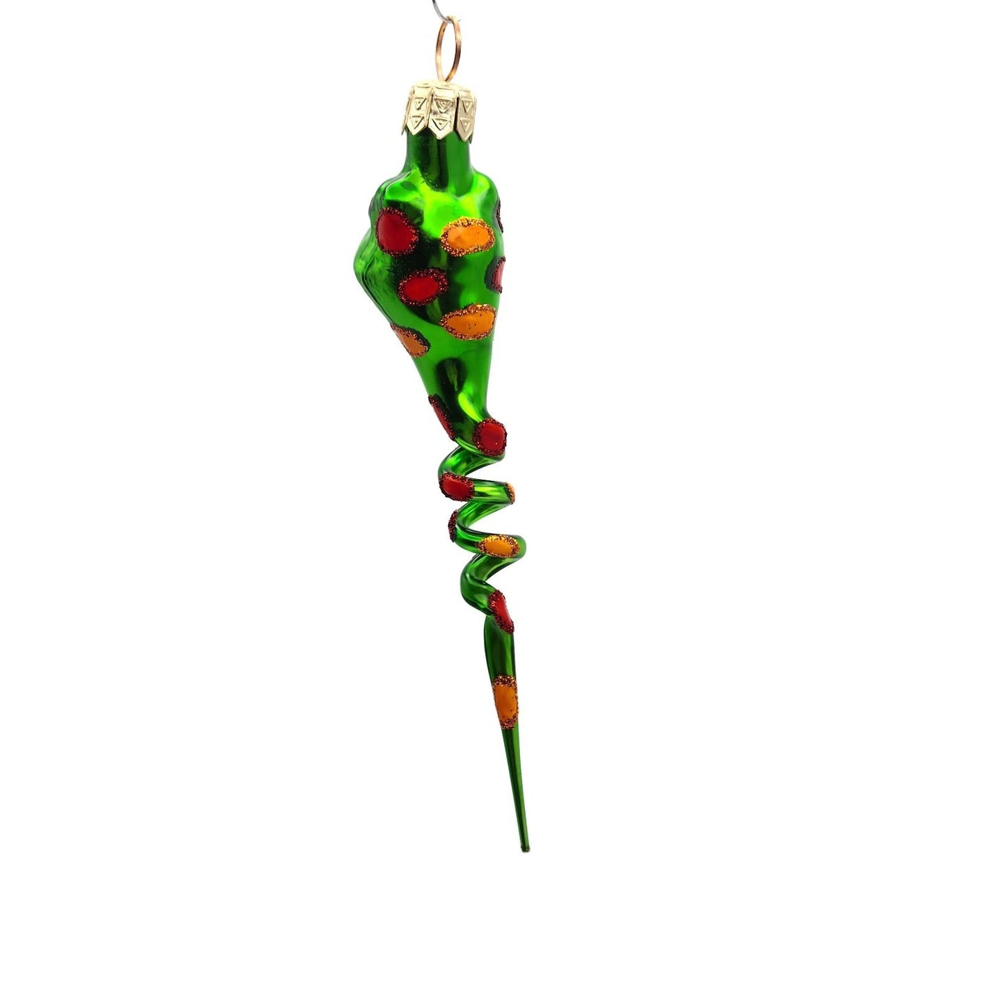 Slavic Treasures Twisted Toad Green Halloween Christmas Tree Ornament SP-EV-00