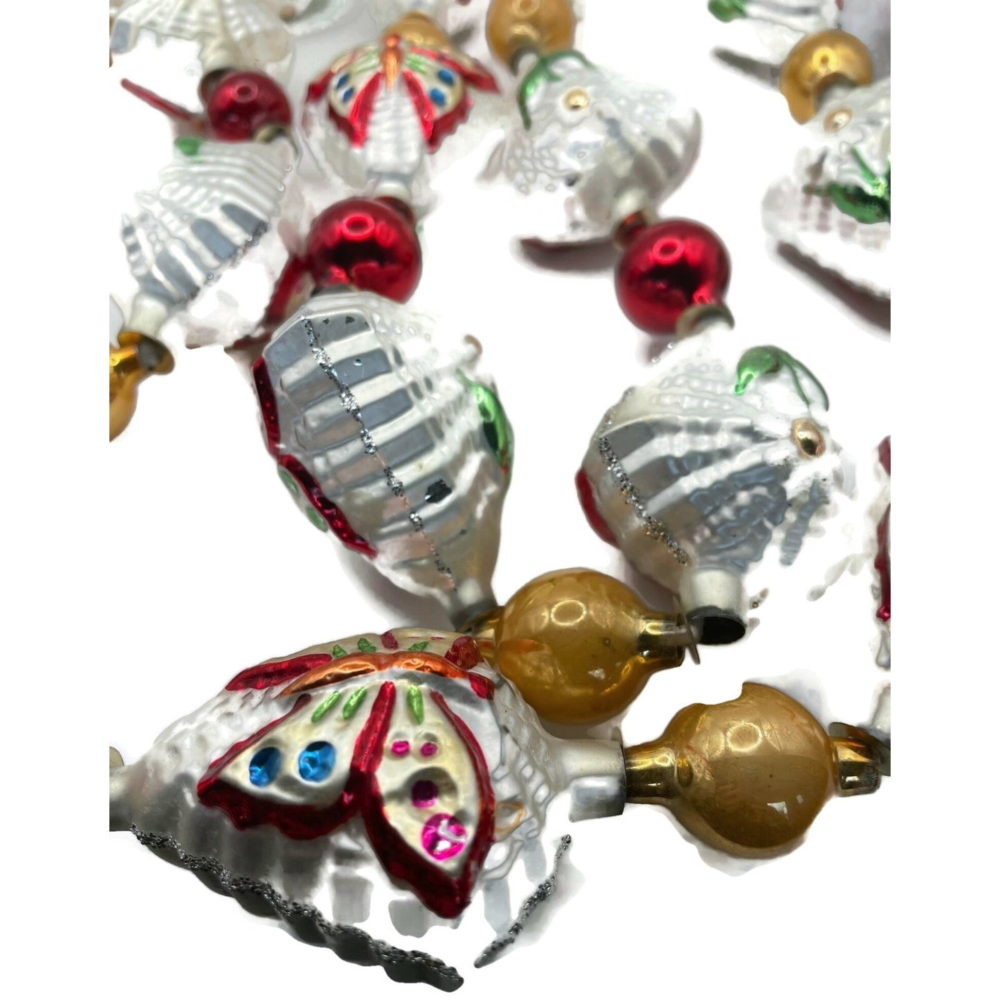 Christopher Radko Alpine Wings Butterfly Flower Christmas Tree Garland 93-086-0