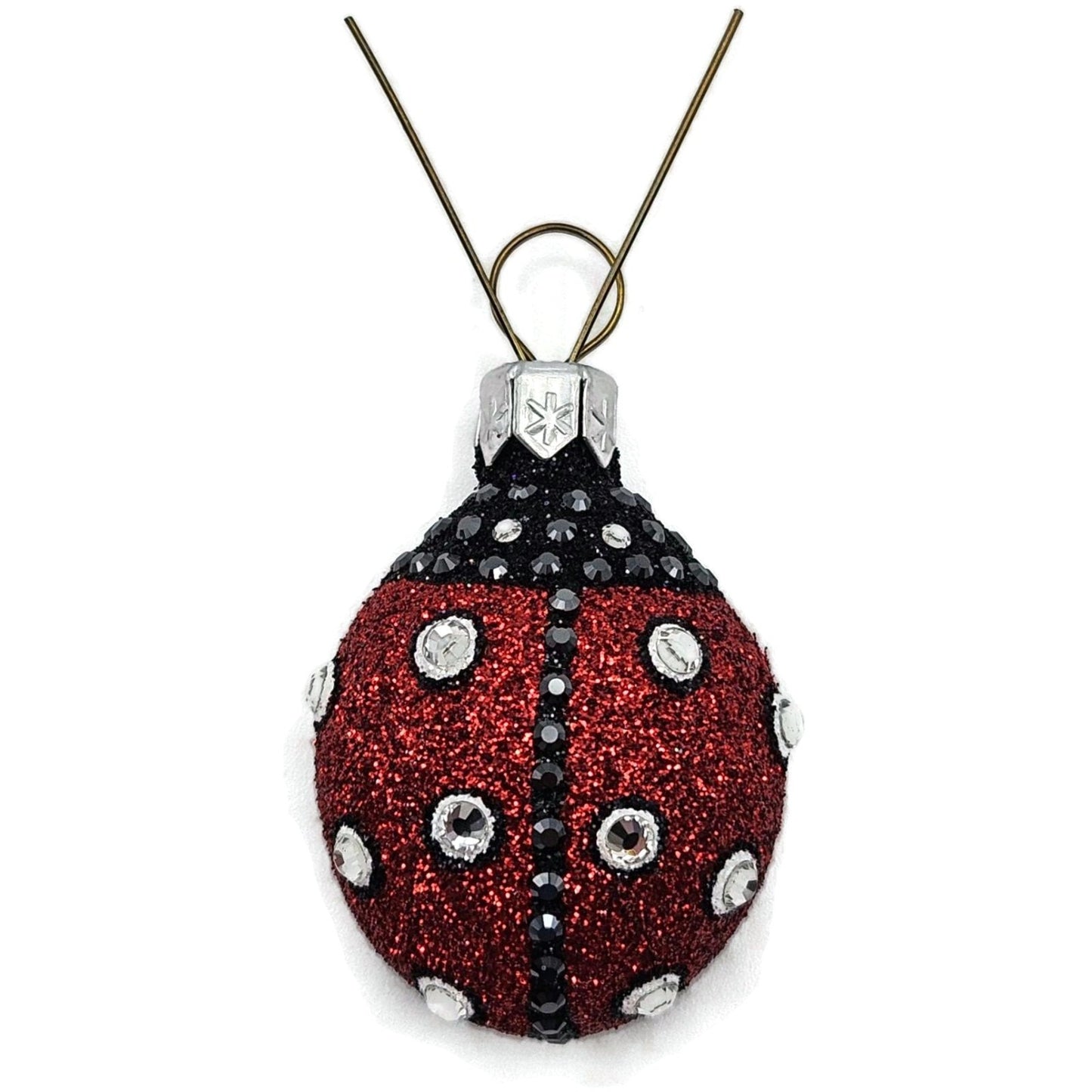 Patricia Breen Ladybug Ladybug Red Bejeweled Closed Wing Spring Tree Ornament