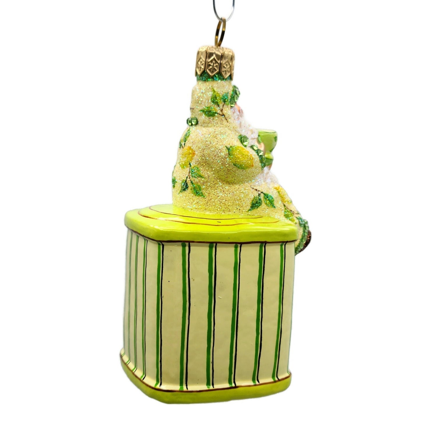 Patricia Breen Tea Time Santa Lemons Spring Party Free Standing Holiday Ornament