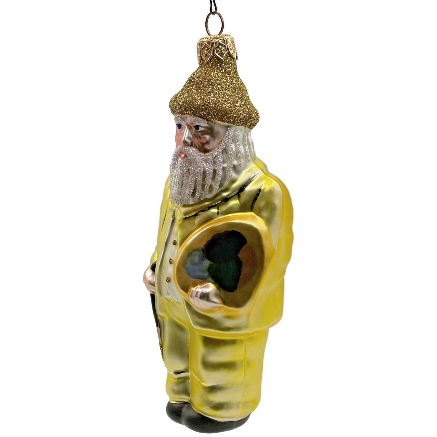 Patricia Breen M Claude Monet Yellow Artist Palette Christmas Tree Ornament AIC