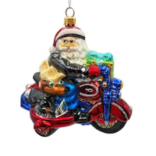 Christopher Radko Harley Davidson Santa Side Car Christmas Ornament 99-HAR-03