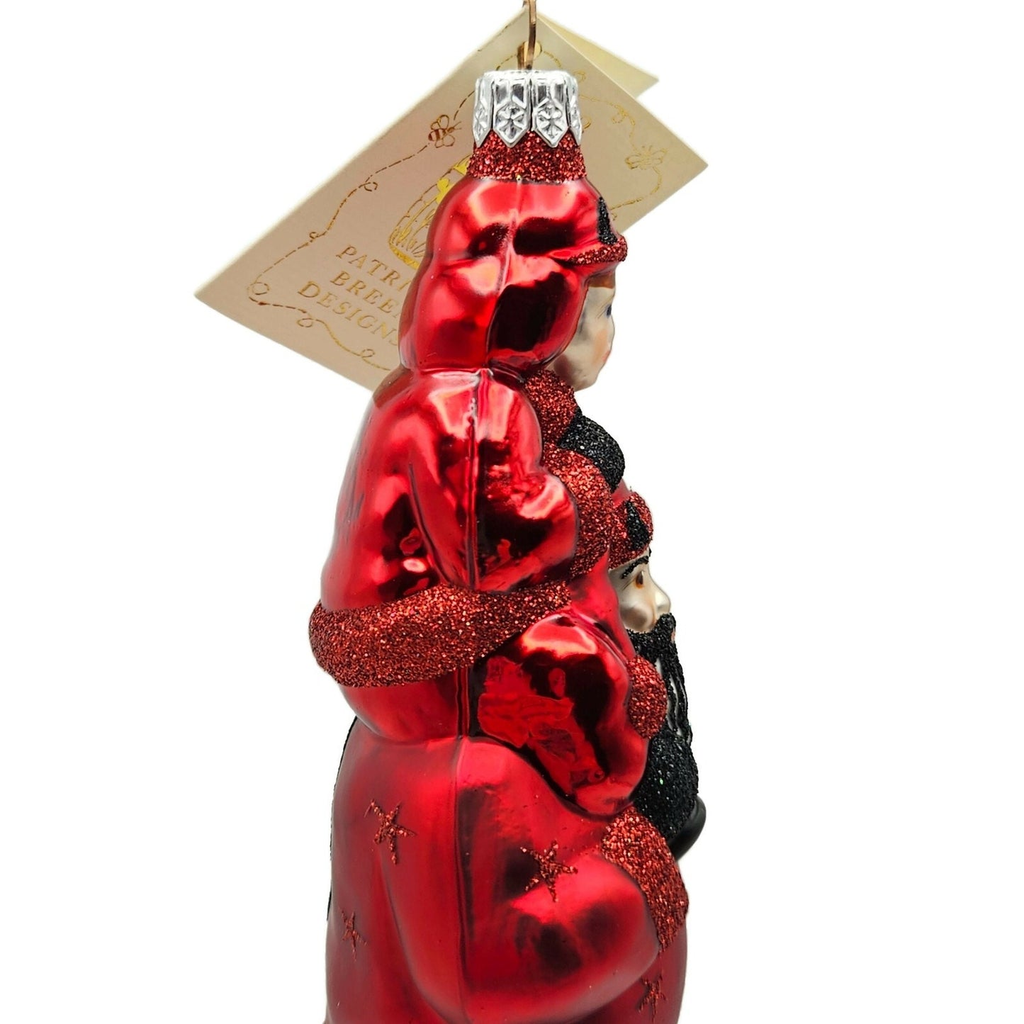 Patricia Breen Carry Me Santa Claus Devils Stars Red Halloween Tree Ornament