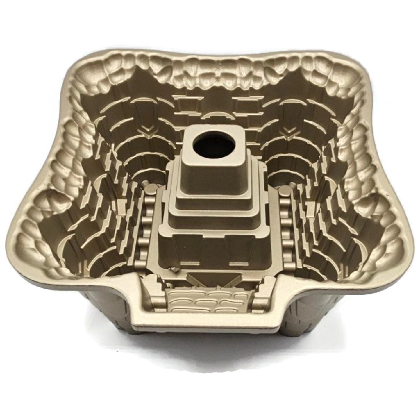 Castle Bundt Cake Pan 10 Cups Non Stick Gold Tone Williams Sonoma Nordic Ware