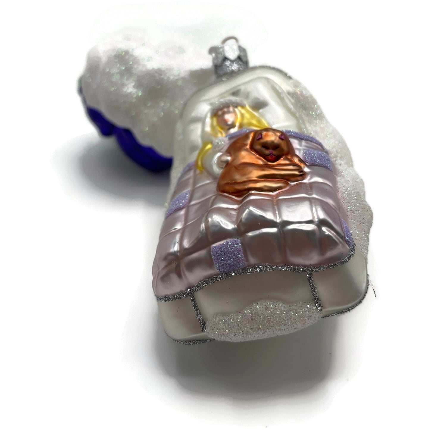 Patricia Breen Visions Of Sugar Plums Purple Plums Shiny Bear Christmas Ornament