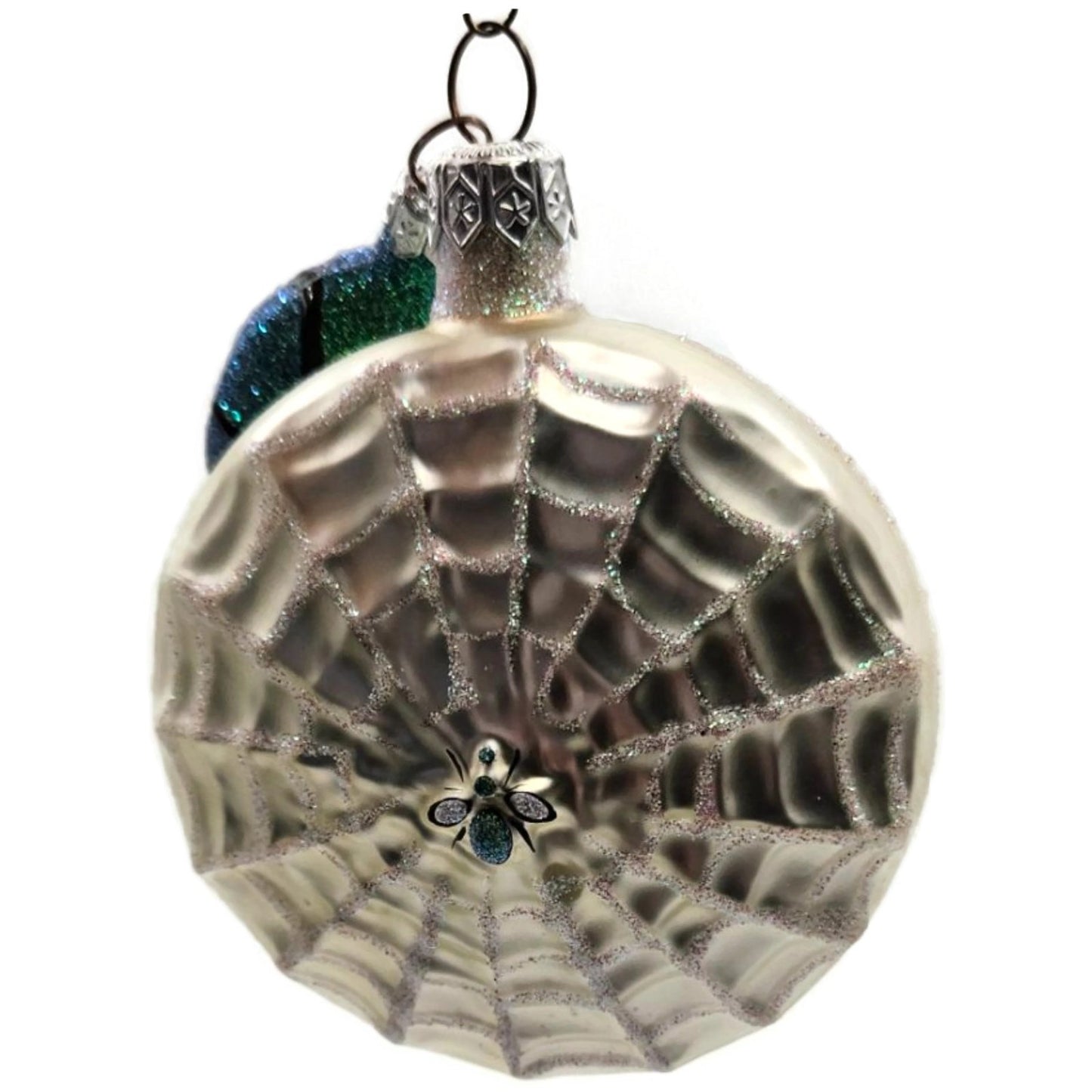 Patricia Breen Victorian Spider Web Pearl Black Halloween Christmas Ornament