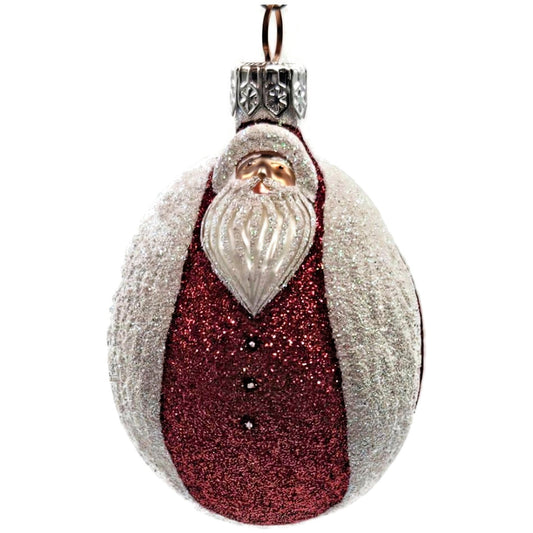 Patricia Breen Santa Ladybug White Red Glittered Christmas Tree Ornament
