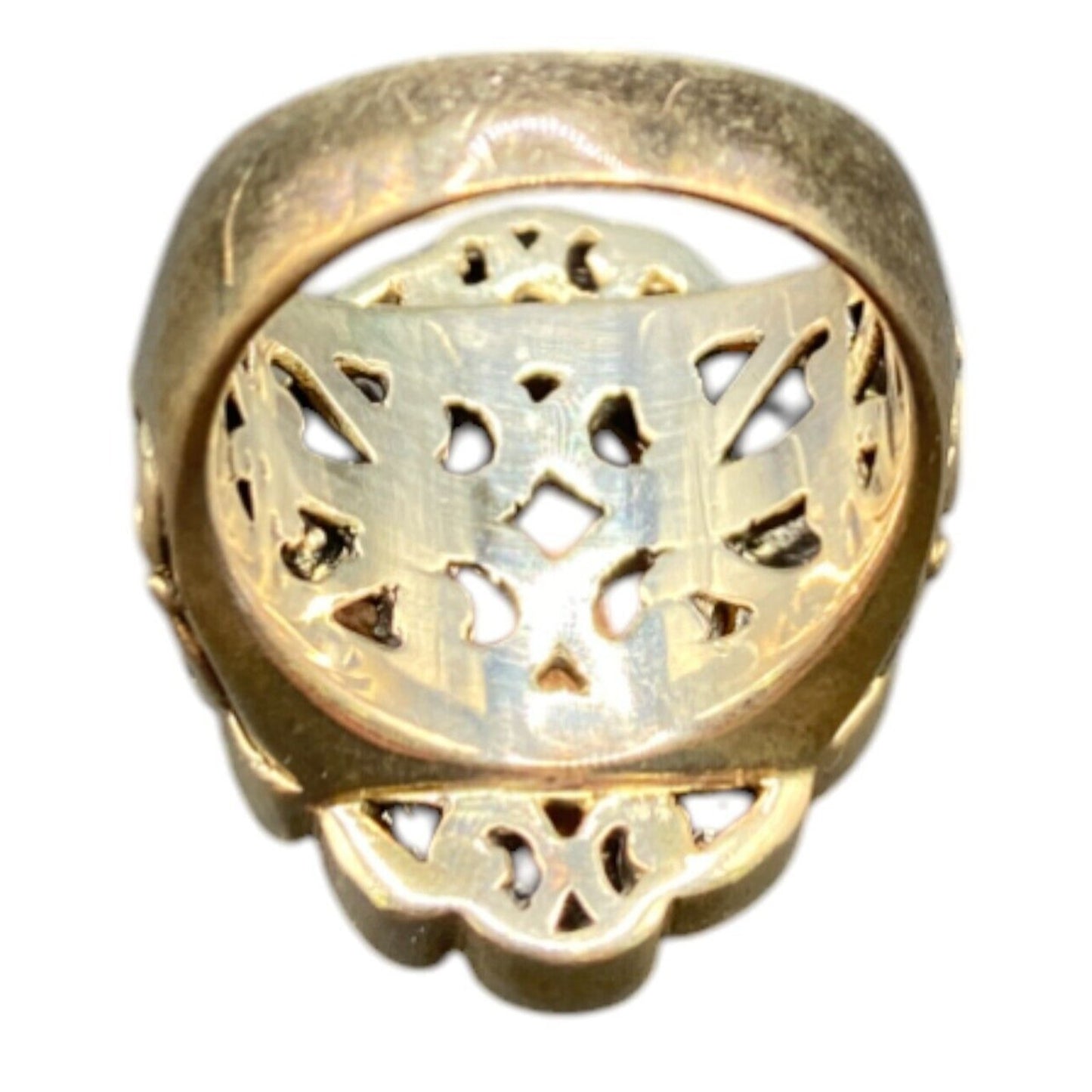 Orange Jasper Ring Gemstone 925 Sterling Silver Cocktail NK Thailand Size 8