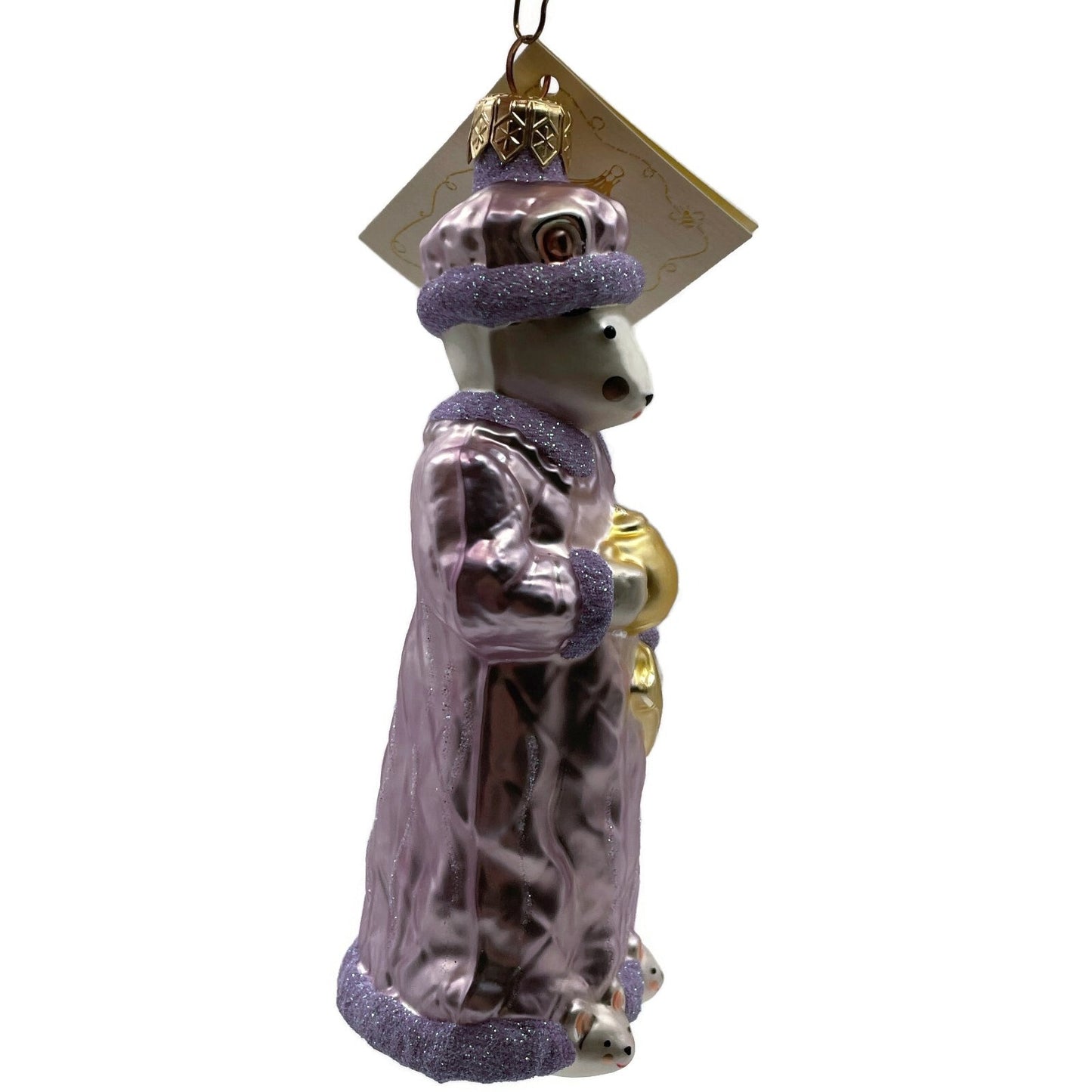 Patricia Breen Ornament Mrs Mouse Lavender Gazette Christmas Tree Decoration