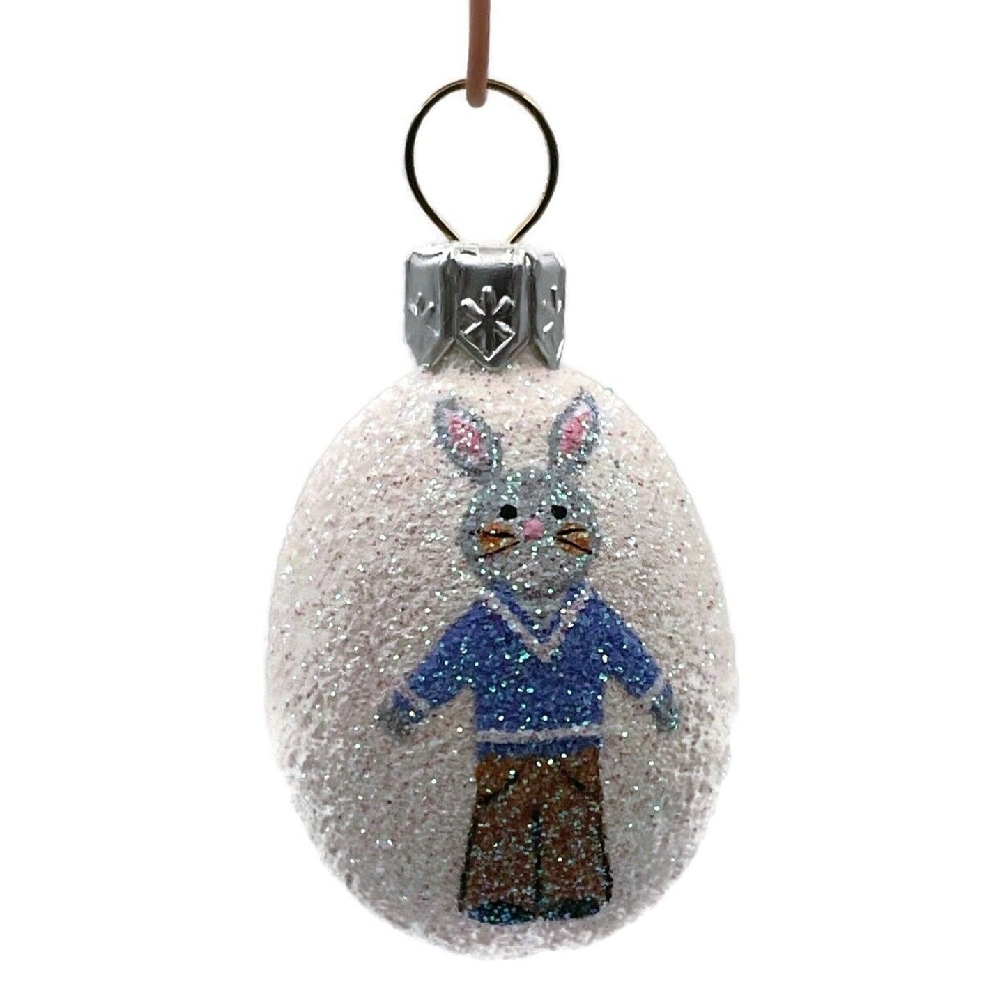 Patricia Breen Miniature Egg Bunny Boy Easter Holiday Christmas Tree Ornament