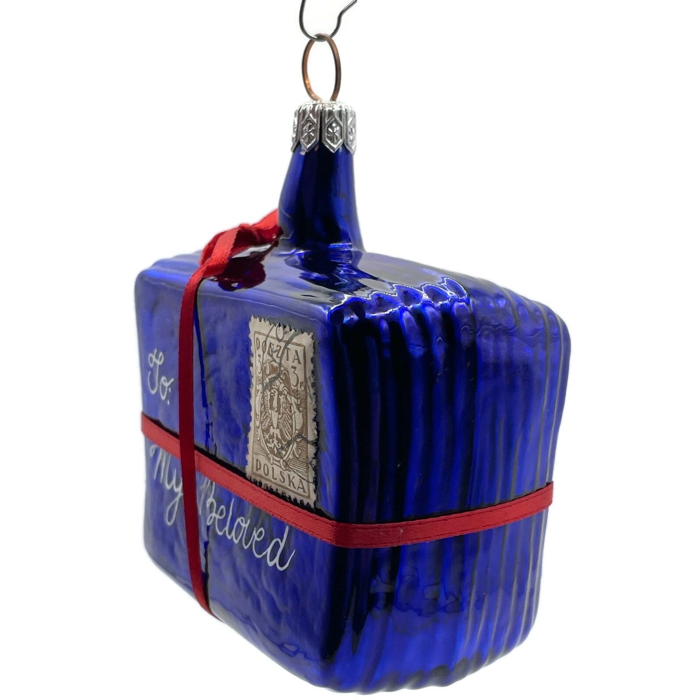 Patricia Breen Letter to My Beloved Blue Valentines Postcard Christmas Ornament