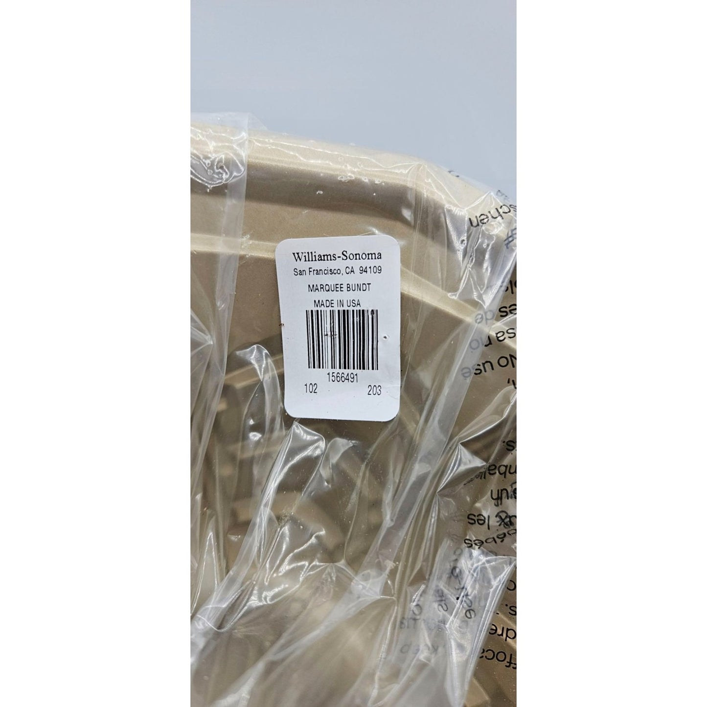 Marquee Bundt Cake Pan 10 Cups Geometric Non Stick Williams Sonoma Nordic Ware