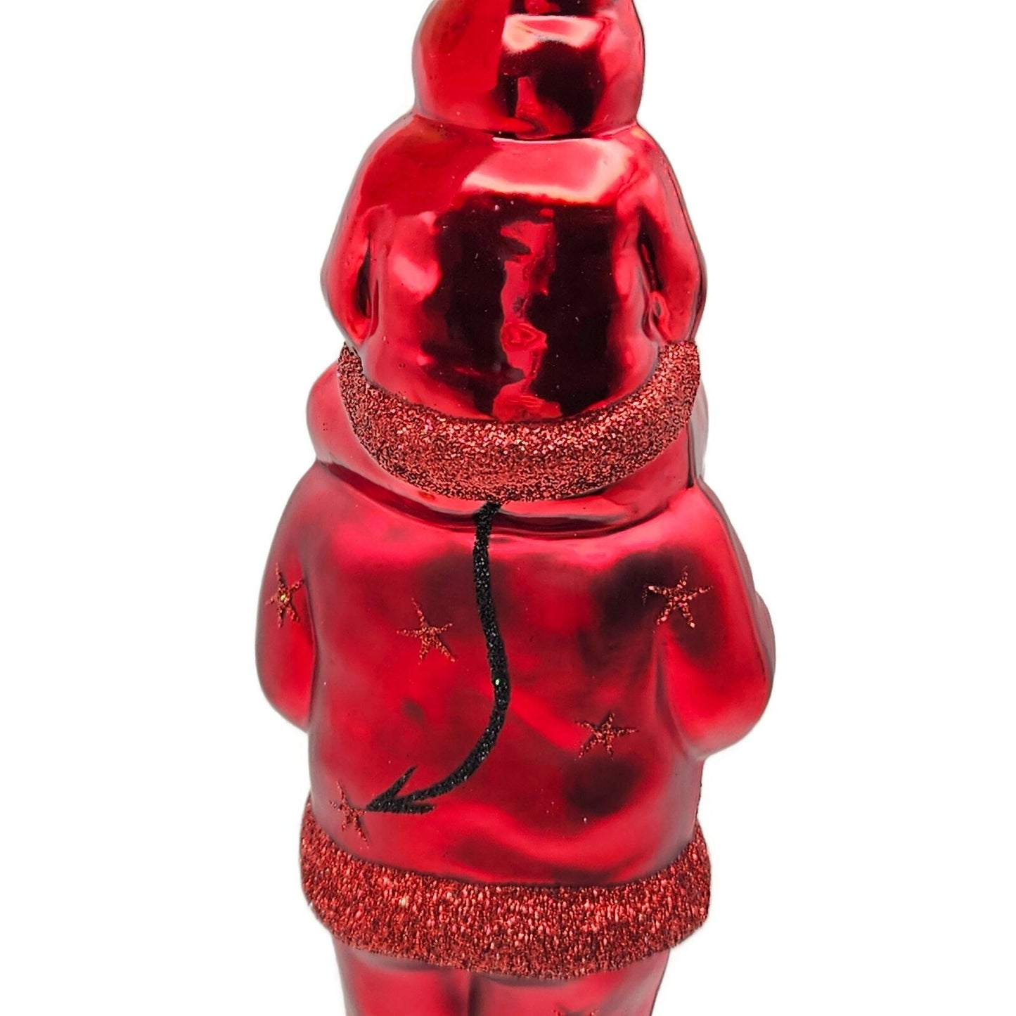 Patricia Breen Carry Me Santa Claus Devils Stars Red Halloween Tree Ornament