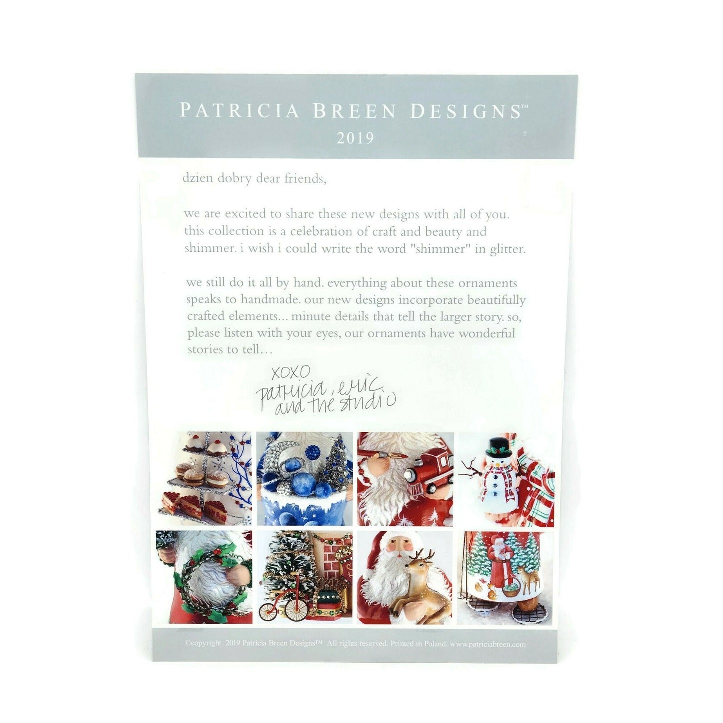Patricia Breen Christmas Fall Holiday Ornament Catalog Collection 2019 Brochure