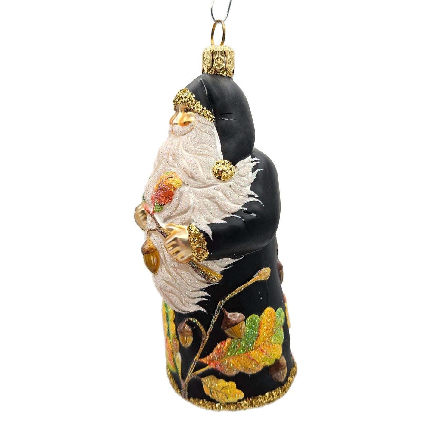 Patricia Breen From Little Acorns Black Santa Claus Fall Christmas Tree Ornament
