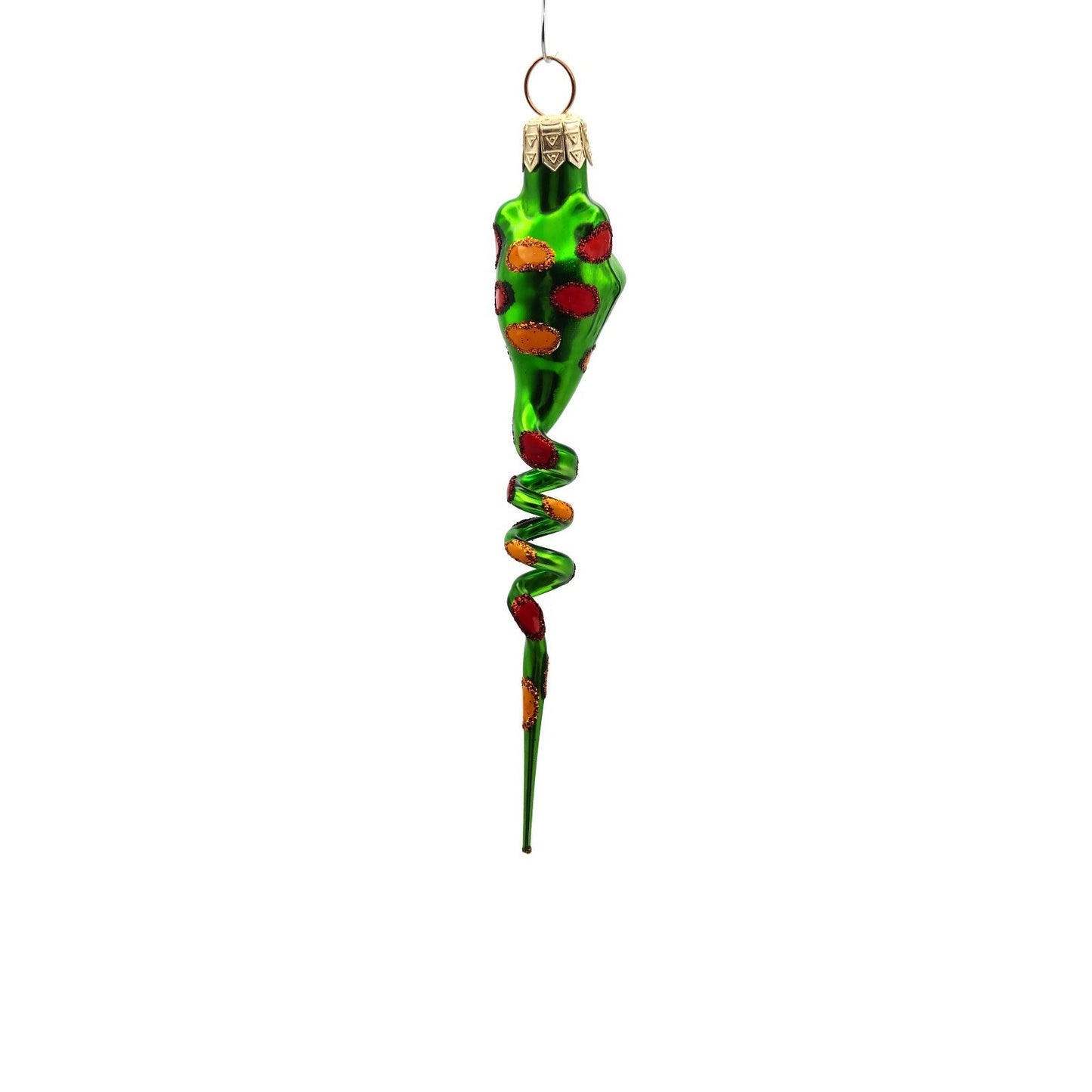 Slavic Treasures Twisted Toad Green Halloween Christmas Tree Ornament SP-EV-00