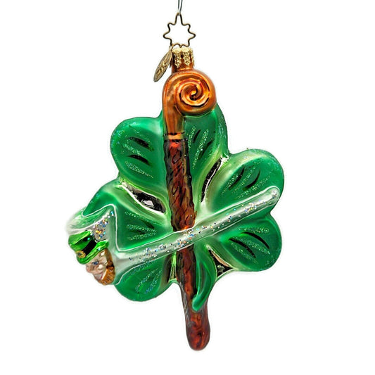 Christopher Radko Shillelaghans Clover Leaf St Patricks Tree Ornament 0103600