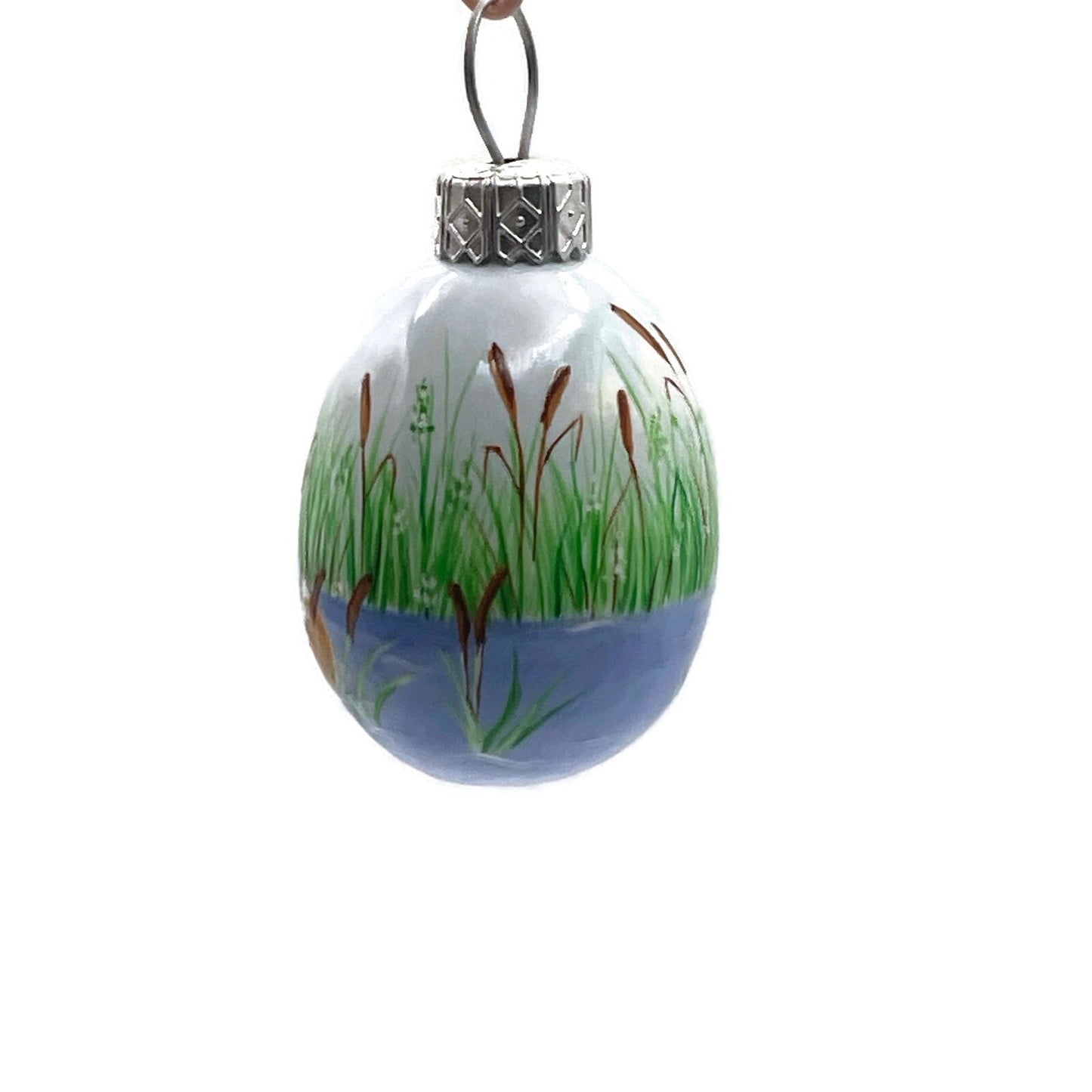 Patricia Breen Miniature Egg Questing Bunny Boat Easter Christmas Tree Ornament