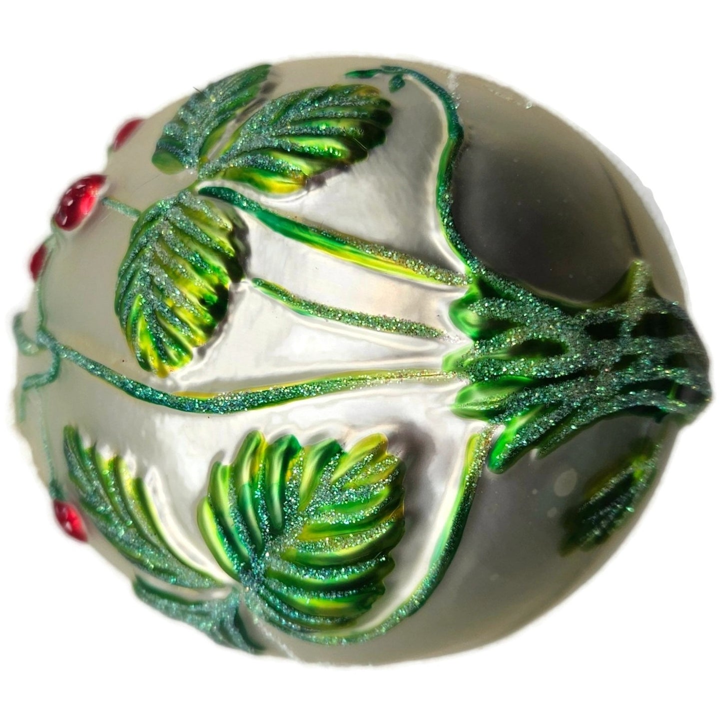 Patricia Breen Strawberry Egg Matte Pearl Easter Spring Christmas Tree Ornament