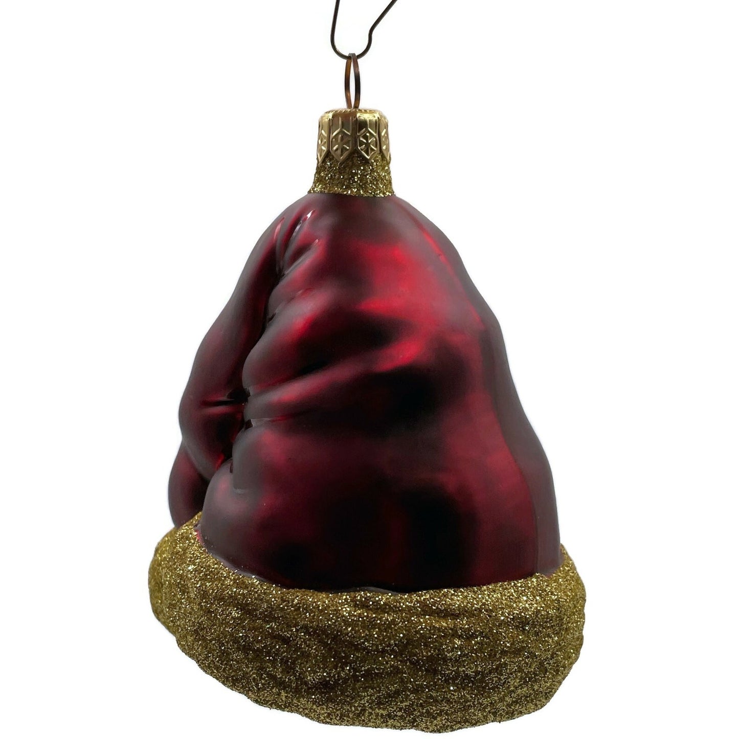 Patricia Breen Ornament Hats Off to Santa Bordeaux Christmas Tree Signed Decor