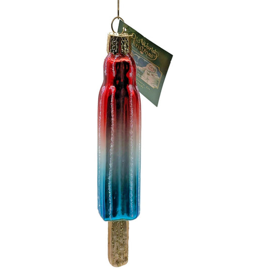 OWC Red White Blue Ice Pop Ornament Old World Christmas Summer Patriotic Decor