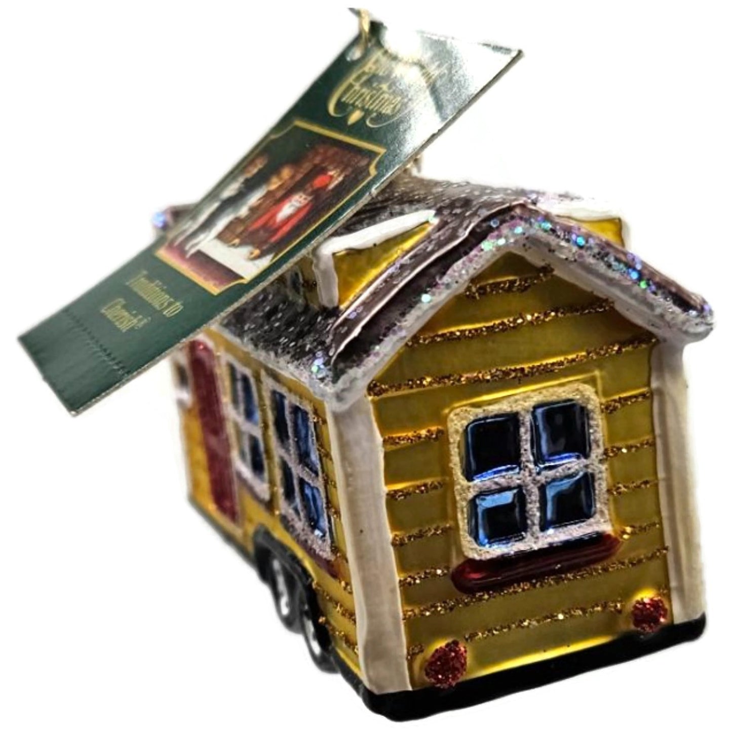 Tiny House Ornament OWC Home Old World Christmas Holiday Tree Decoration