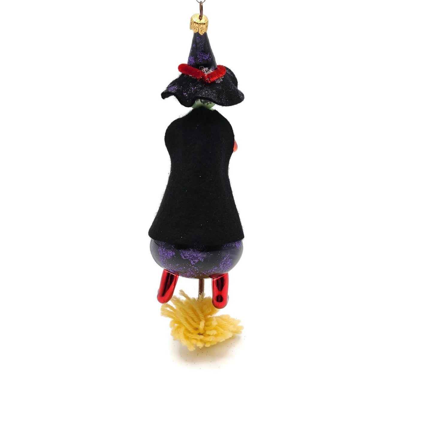 Christopher Radko Fly by Night Witch Italian Halloween Tree Ornament 97-408-0