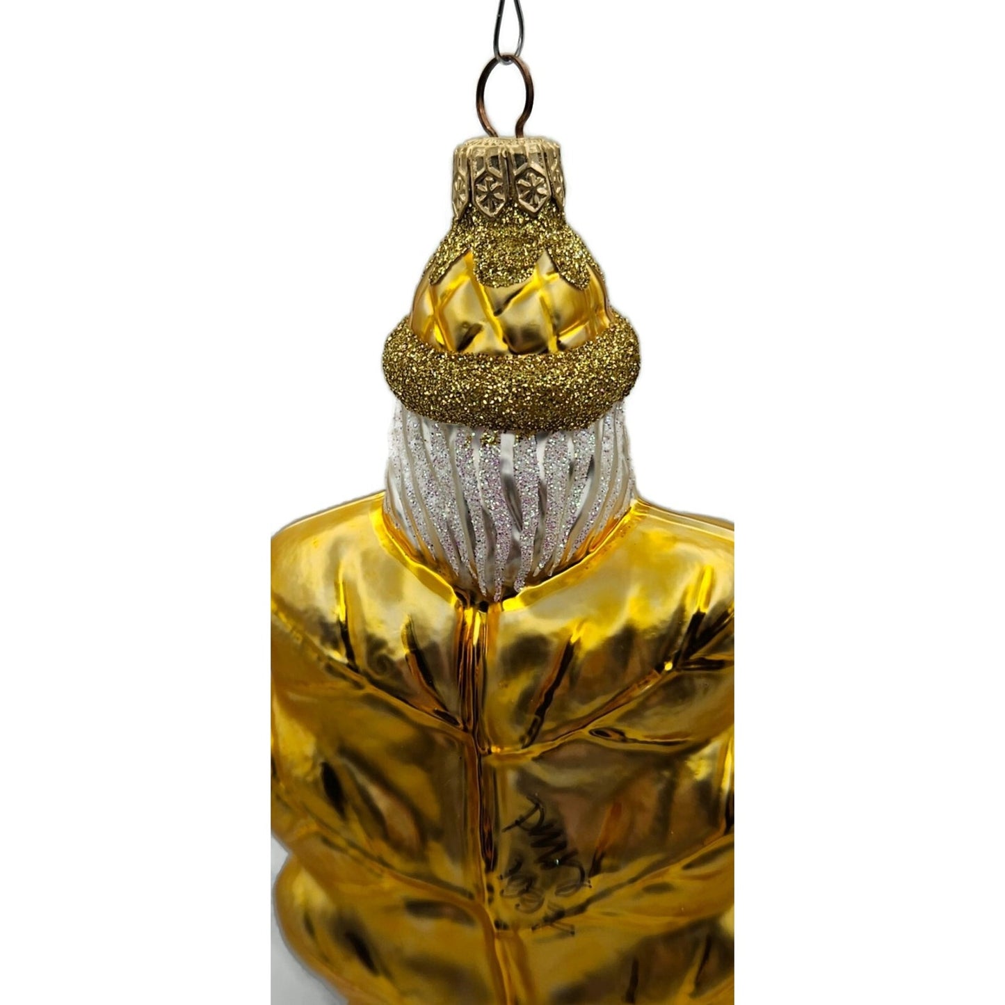 Patricia Breen Oak Leaf Santa Claus Gold Fall Christmas Holiday Tree Ornament
