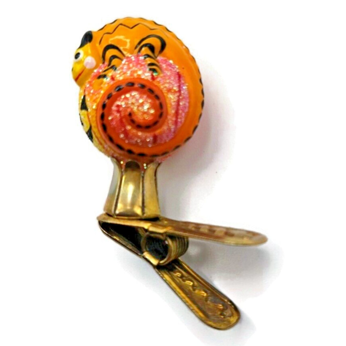Patricia Breen Petite Miniature Chameleon Jack O Lantern Halloween Clip Ornament