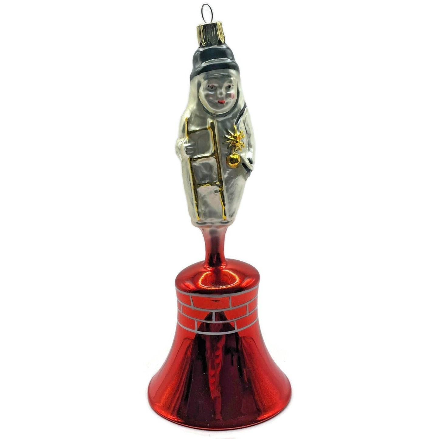 Christopher Radko Chimney Sweeps Red Bell Christmas Tree Ornament 92-179-0