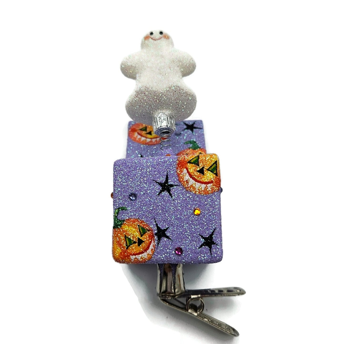 Patricia Breen Jolly Surprise Jack-O-Lantern Ghost Halloween Christmas Ornament