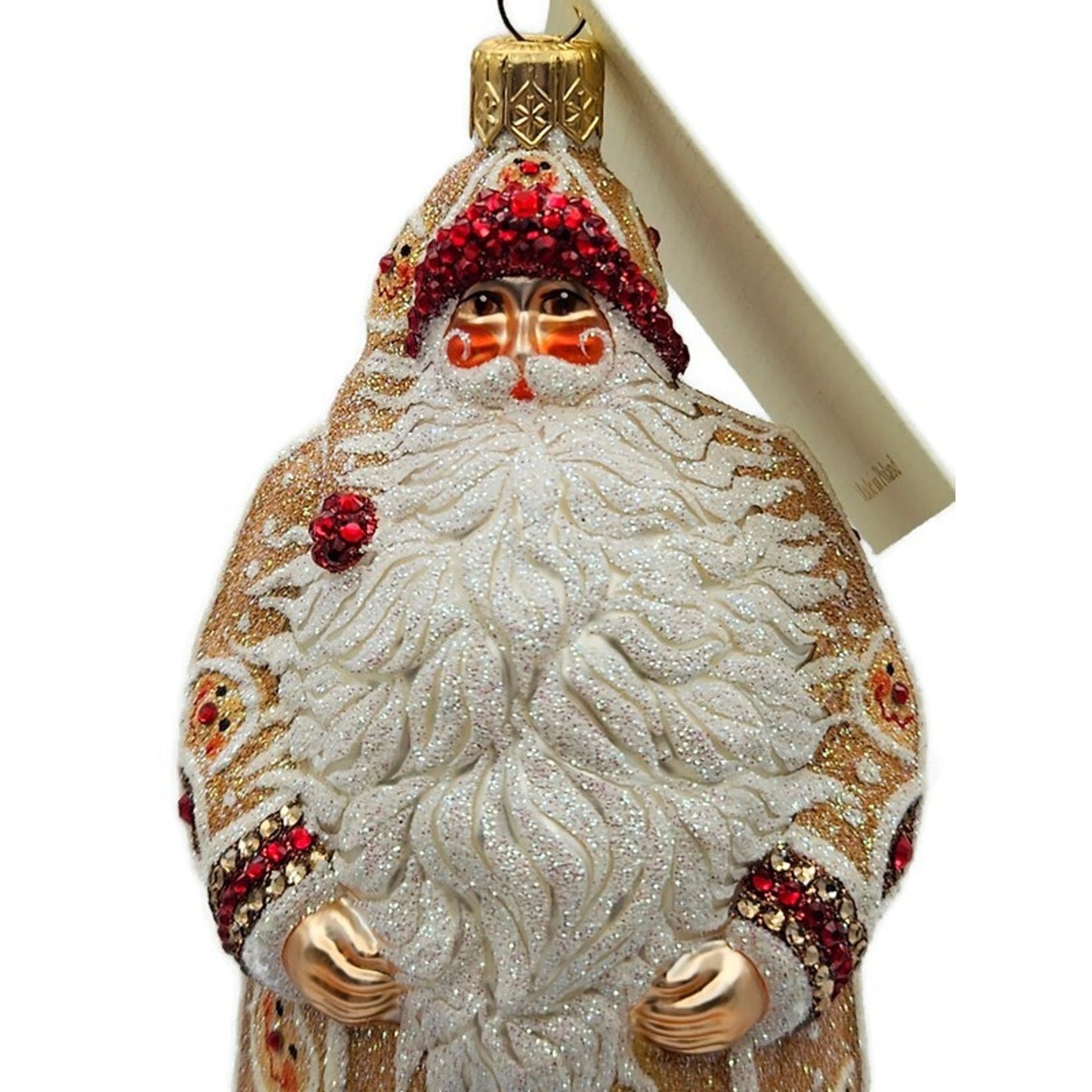 Patricia Breen Sublime Santa Gingerbread Face Christmas Holiday Tree Ornament