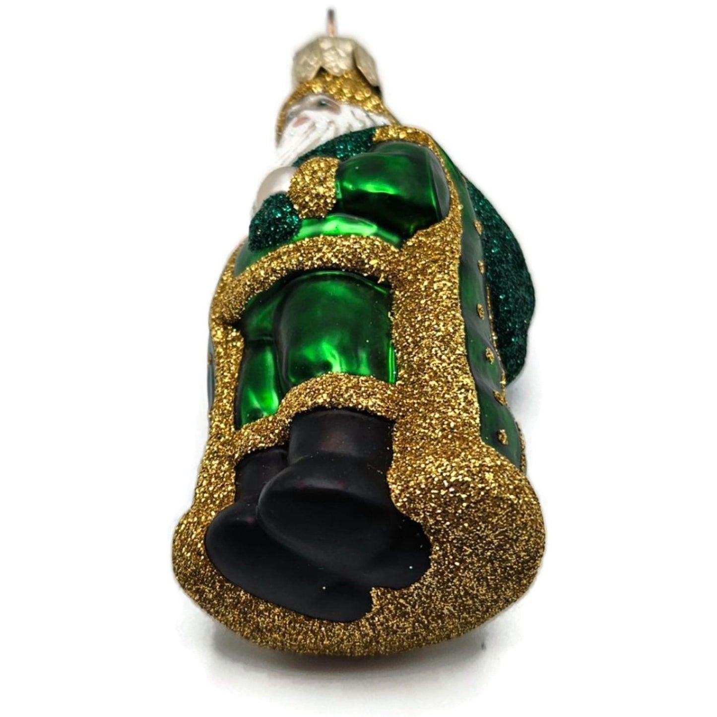 Patricia Breen Miniature Jordan Santa Claus Green Bag Christmas Tree Ornament