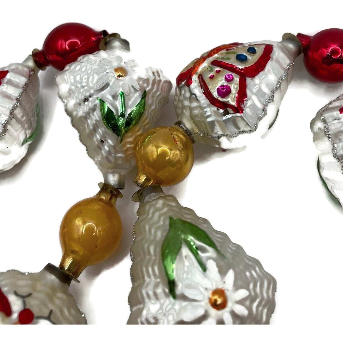 Christopher Radko Alpine Wings Butterfly Flower Christmas Tree Garland 93-086-0
