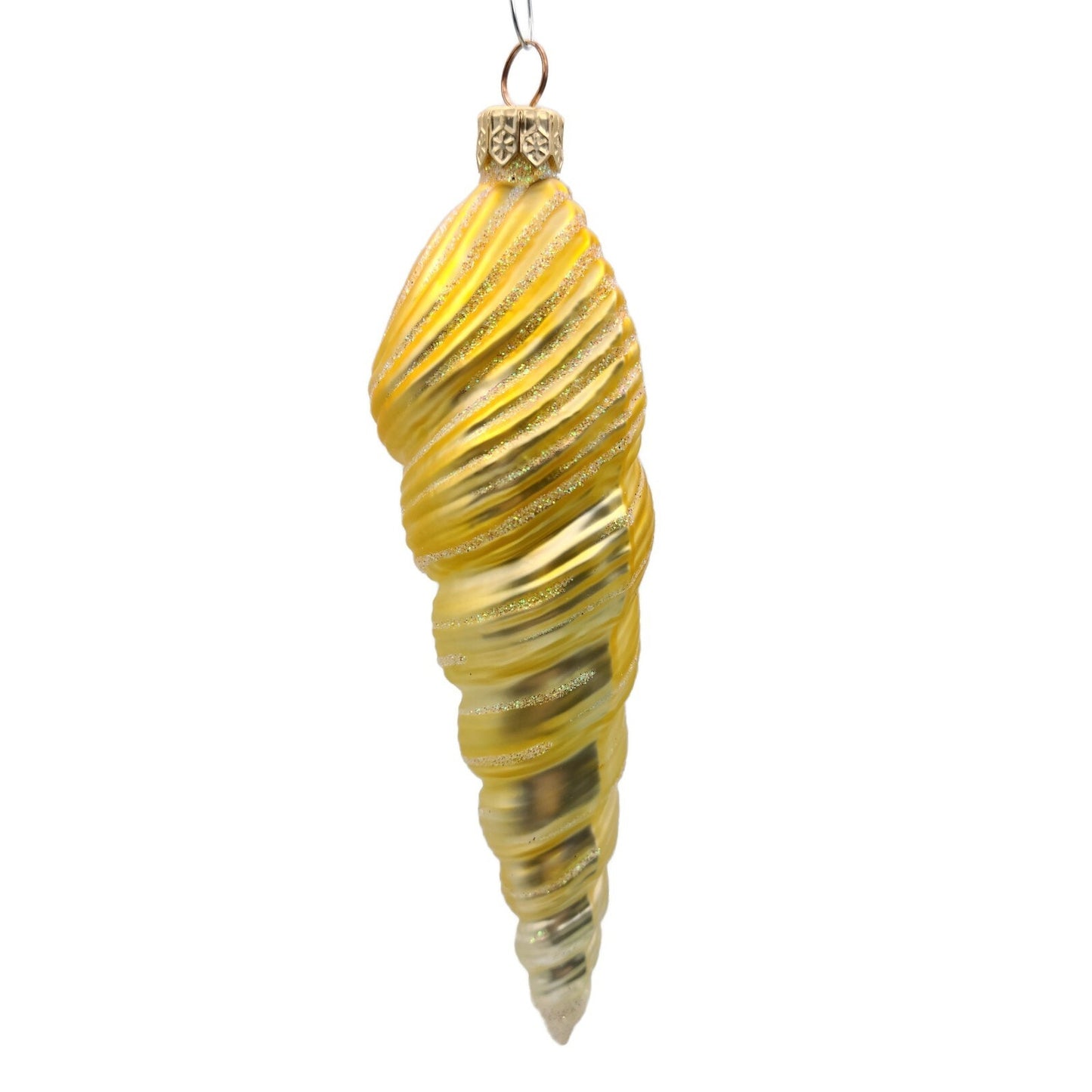 Patricia Breen Triton Santa Gold Red Sea Shell Summer Nautical Tree Ornament