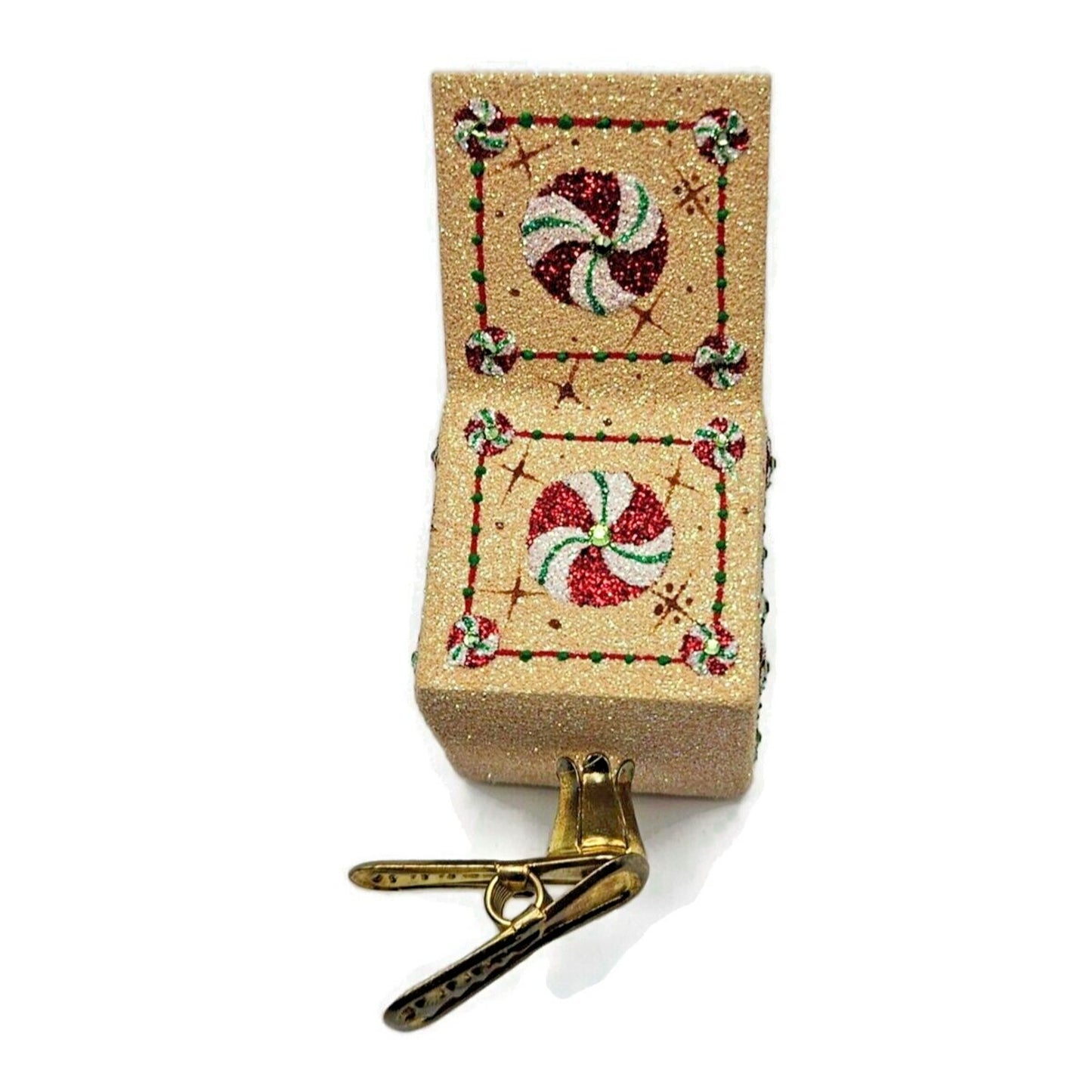 Patricia Breen Pop Goes the Chameleon Gingerbread Clip On Christmas Ornament