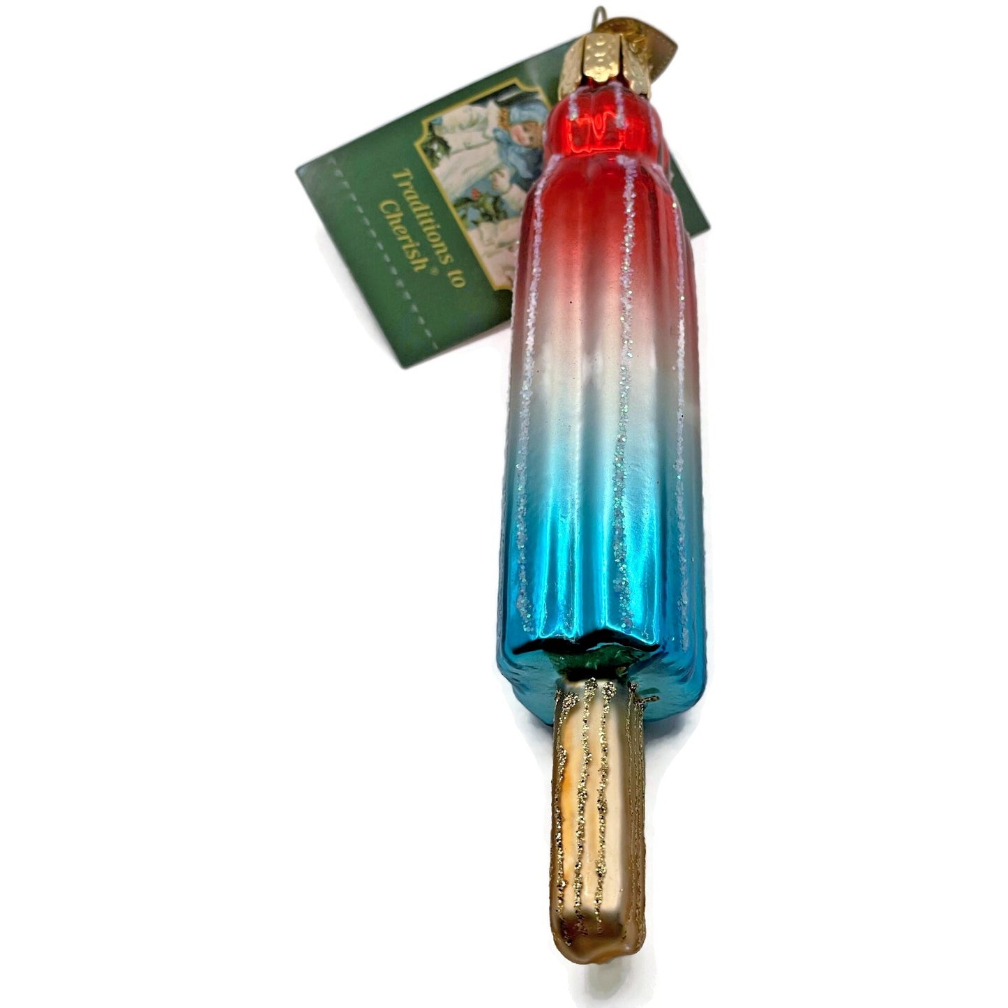 OWC Red White Blue Ice Pop Ornament Old World Christmas Summer Patriotic Decor