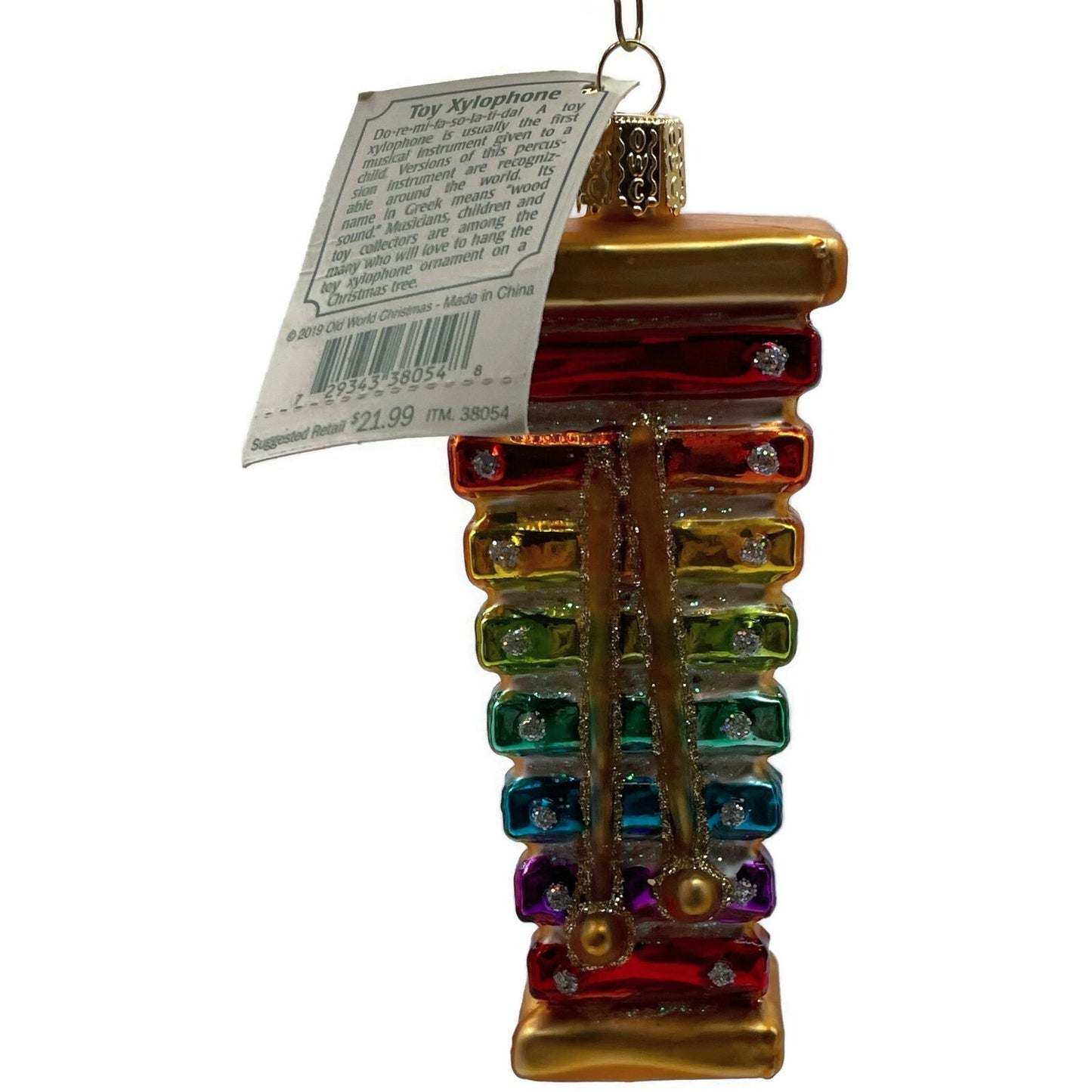 Toy Xylophone Ornament Percussion Music Instrument OWC Old World Christmas Tree