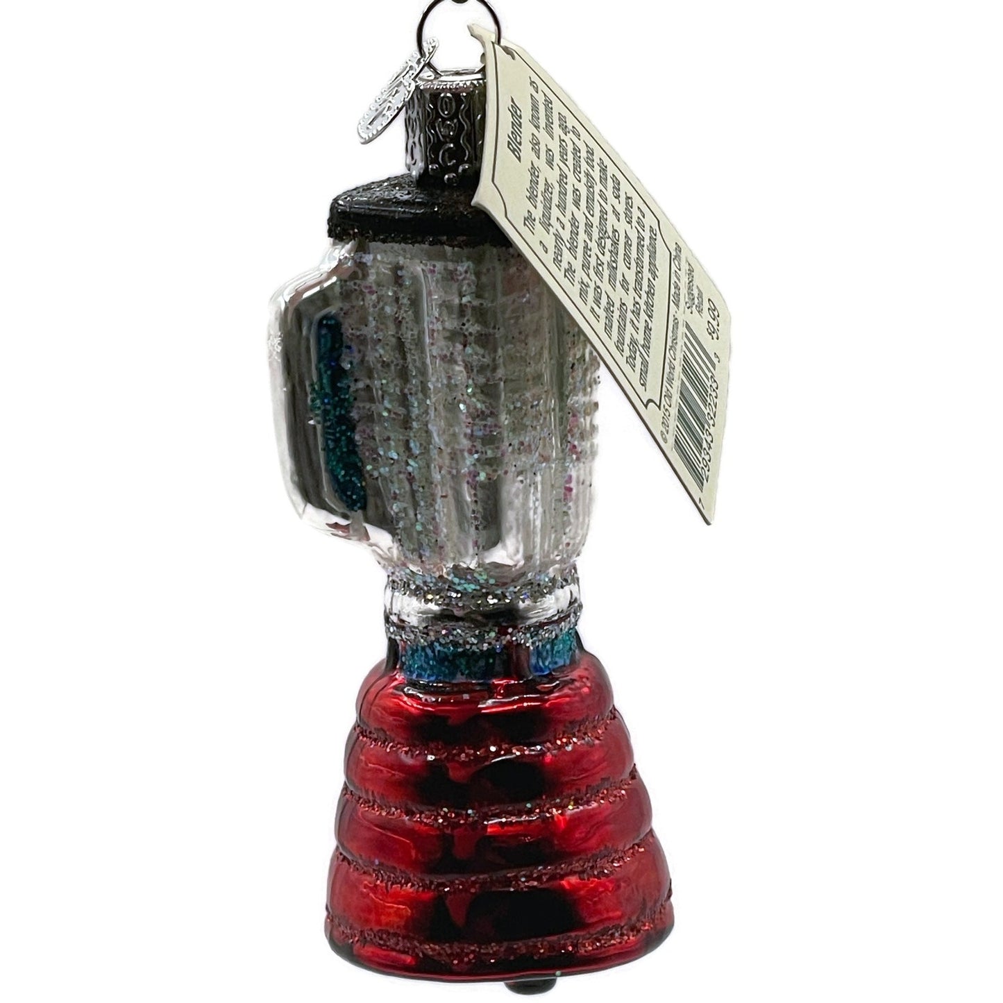 Blender Ornament Kitchen Appliance Red Old World Christmas OWC Tree Decoration