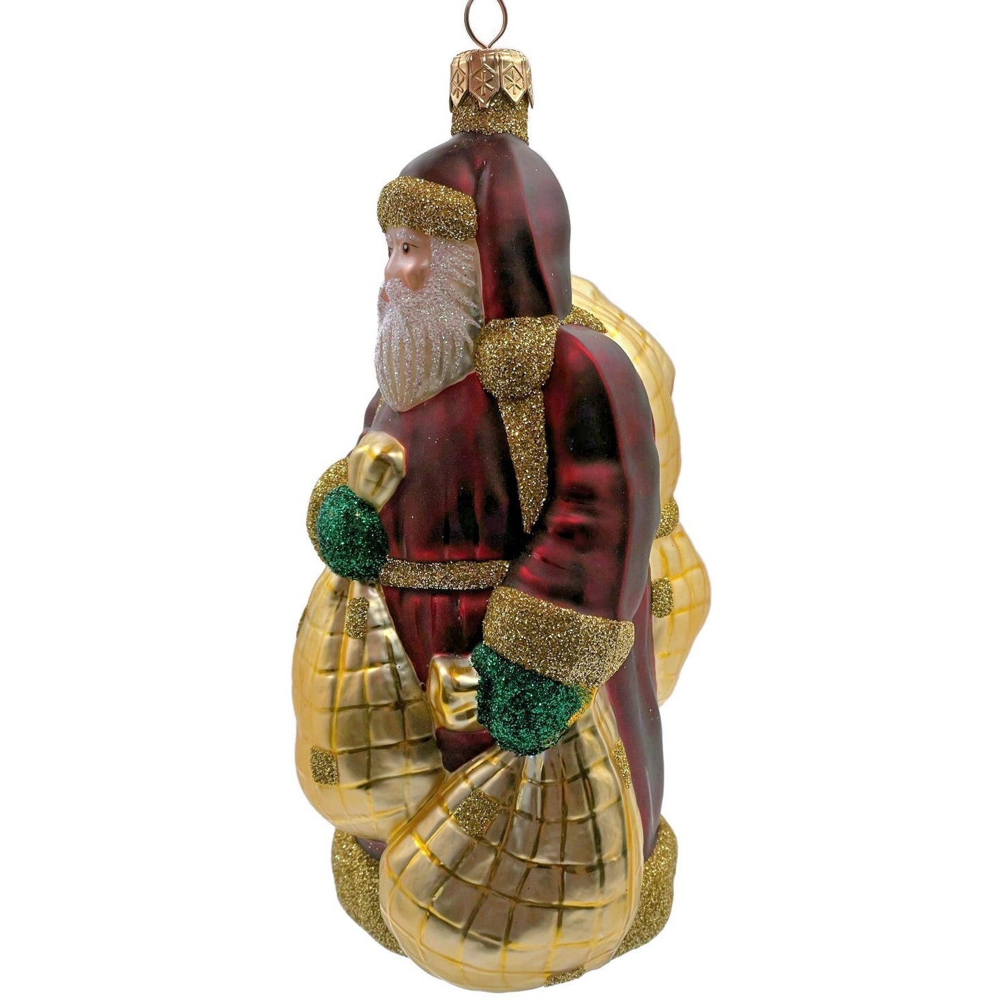 Patricia Breen Laden With Love Bordeaux Green Mittens Christmas Tree Ornament