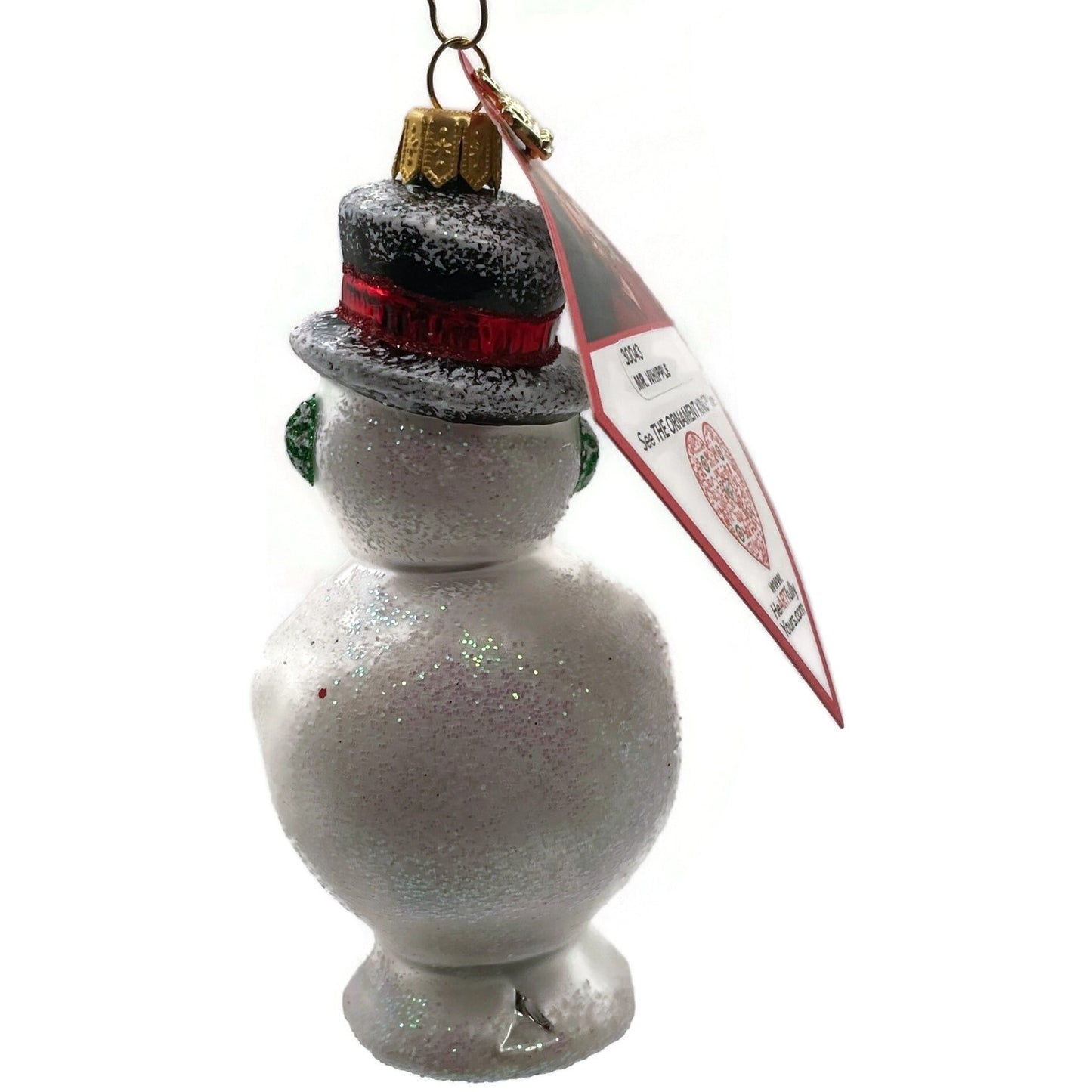Heartfully Yours Ornament Mr. Whipple Snowman With Hat Christmas Radko Decor