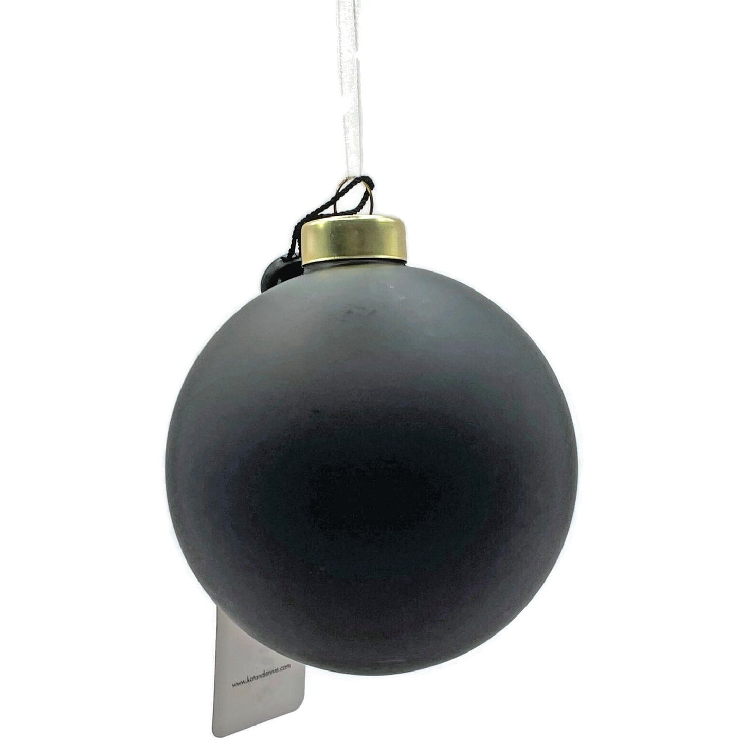 Queen Bee Orb Black Gold Glittered Spring Christmas Tree Ornament Kat And Annie