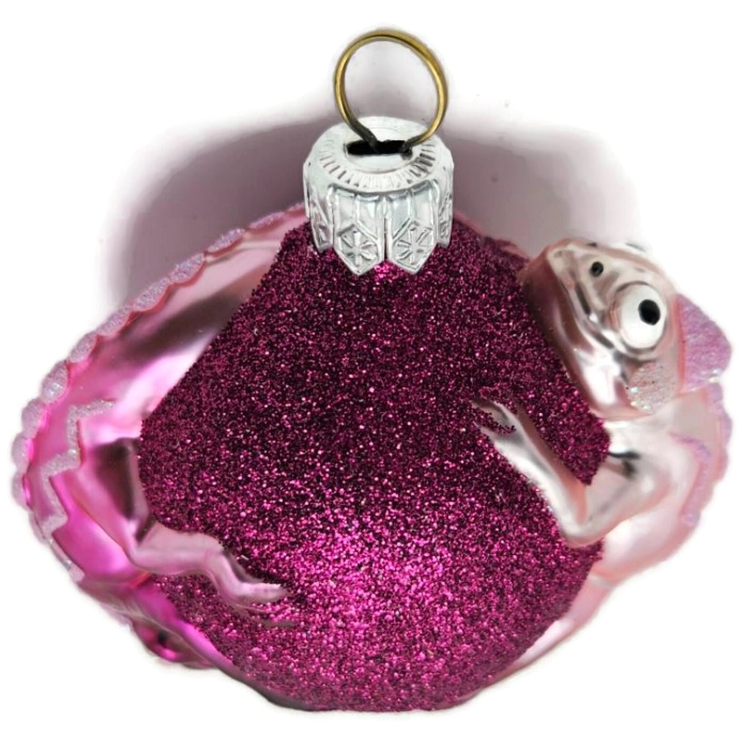 Patricia Breen Once Again for James Fuchsia Chameleon Holiday Christmas Ornament